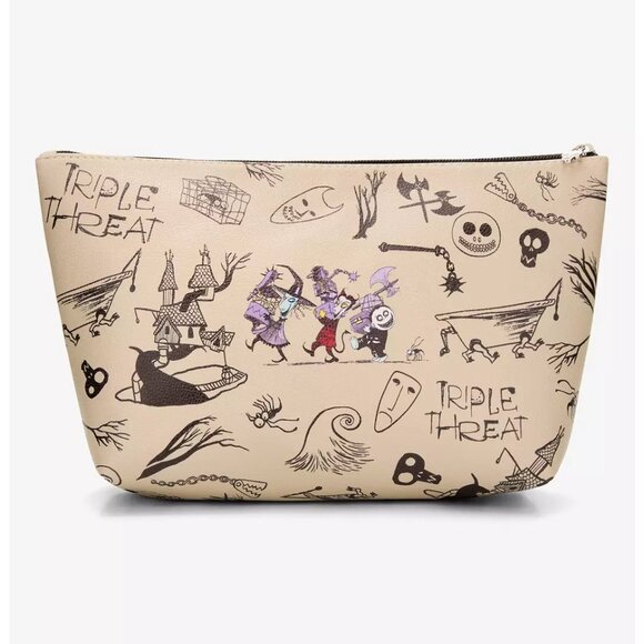 Disney The Nightmare Before Christmas Lock, Shock, & Barrel Cosmetic Bag - NWT - Picture 3 of 4